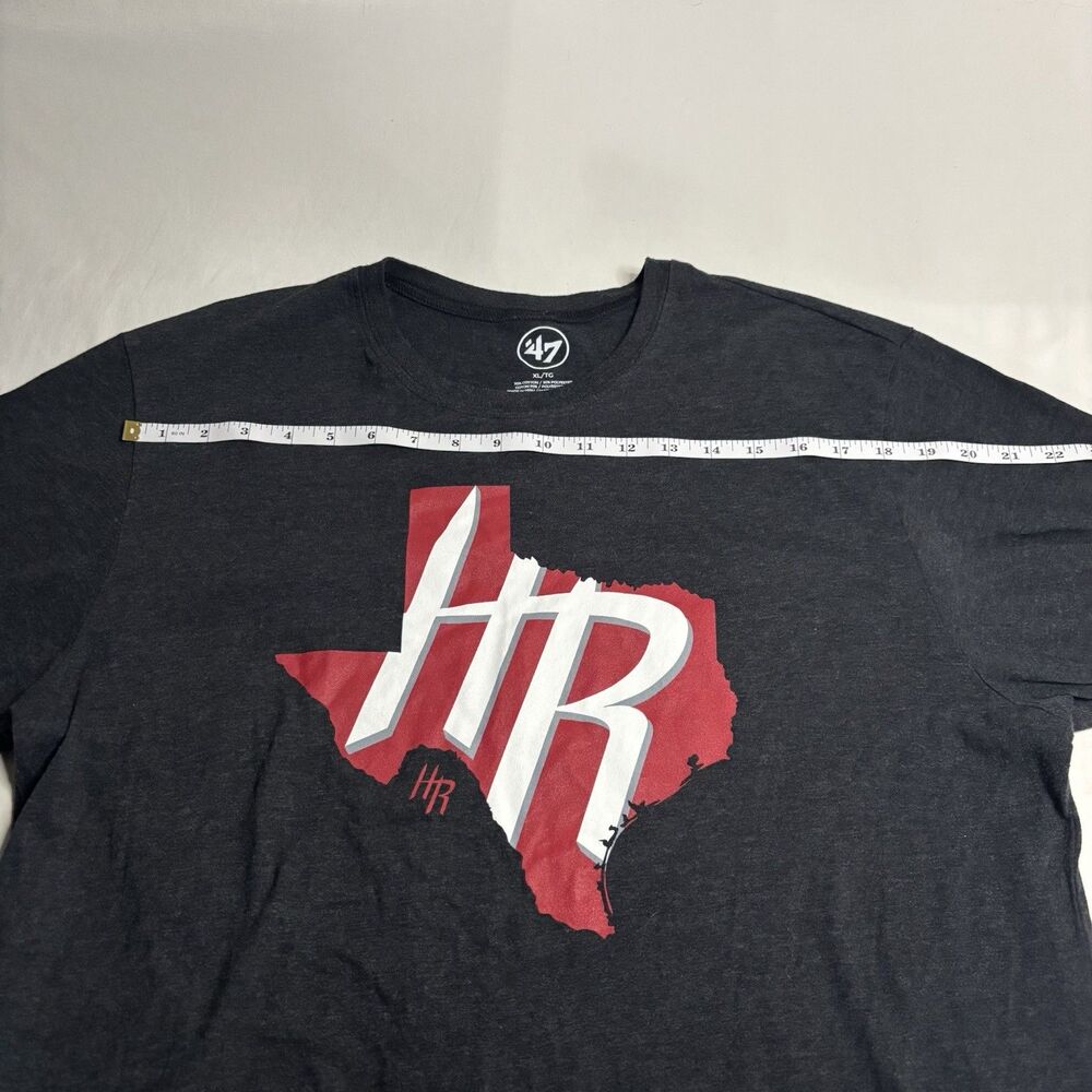 Houston Rockets ‘47 Brand HR Texas Outline Gray T-Shirt Size XL - Picture 6 of 8